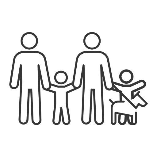Accommodation 3 Casa Kuki two adults two children plus pet